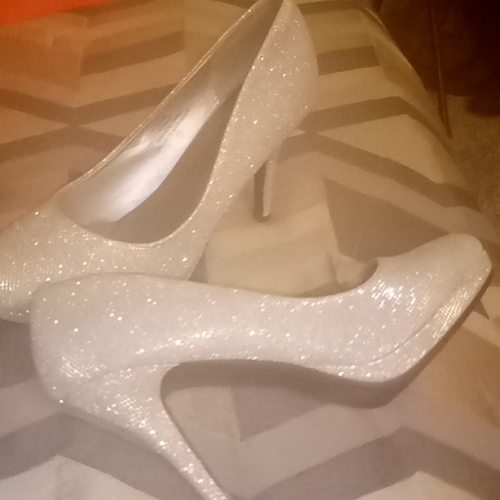 Silver heels